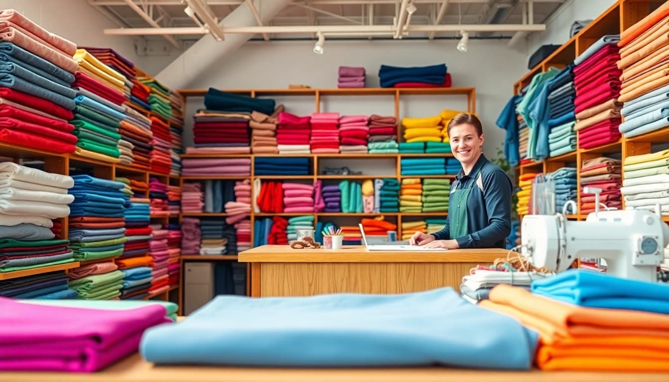 Bekijk stoffen winkel online met een warm welkom en kleurrijke stoffen in de aanbieding.