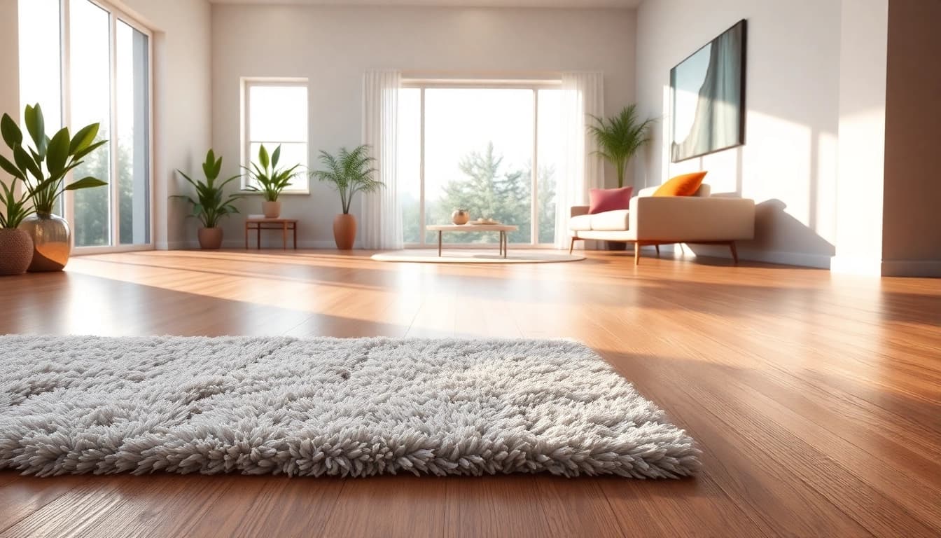 Showcasing lvt flooring in a modern living room with stylish decor and natural light.