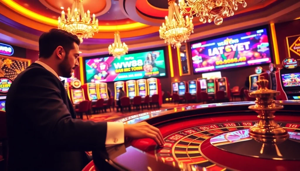 Experience thrilling wagers at https://ww88.directory/ with a luxurious casino ambiance and vibrant gaming activity.