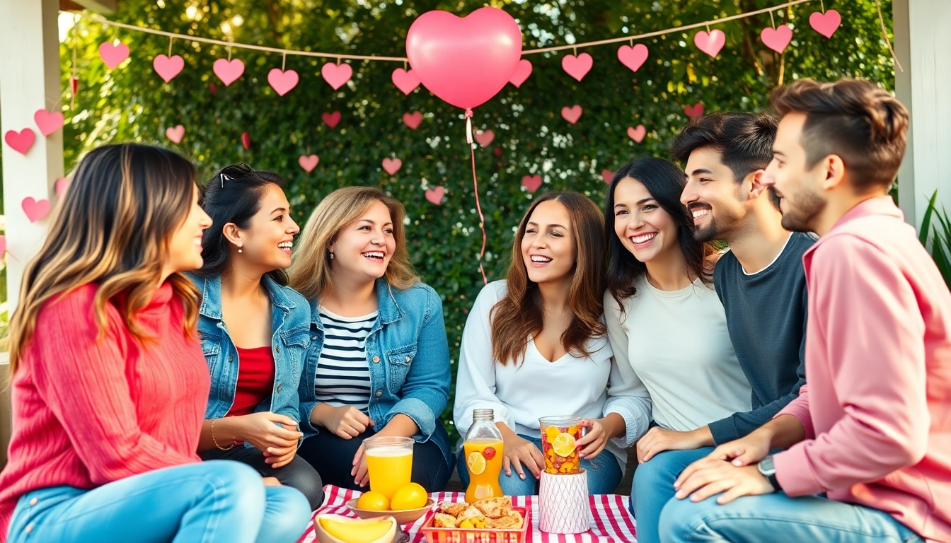 Friends enjoying playful interactions that capture the essence of having a crush on someone.