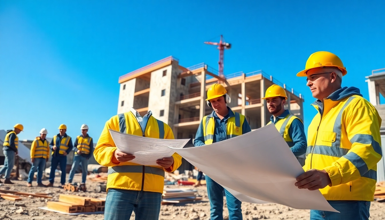 New Jersey Commercial General Contractor overseeing a collaborative construction site project.